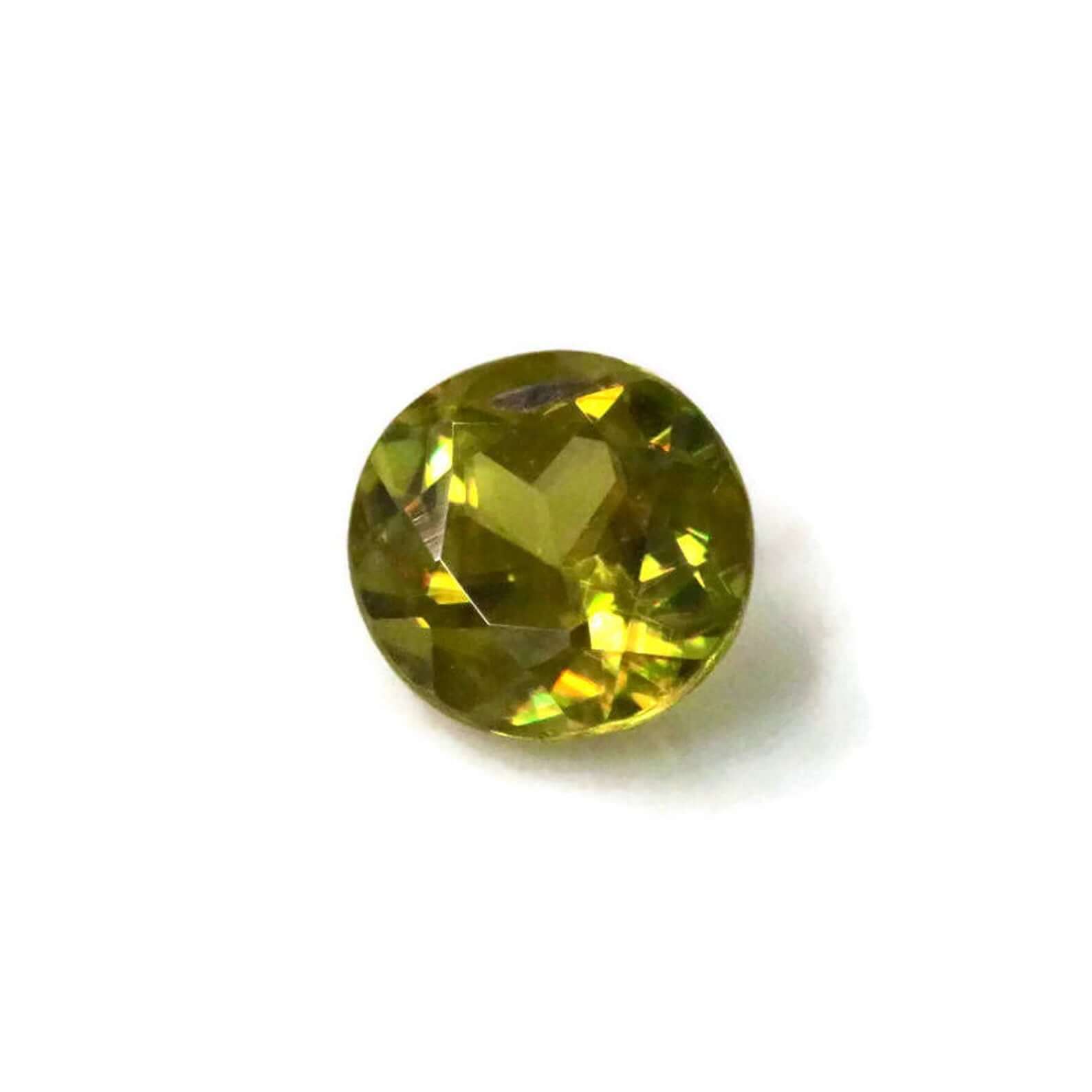 22.20Cts|Size:5X7MM |100%Natural Green Sphene (Titanite) Oval Faceted |Good Quality Loose Gemstone for Jewellery Making top at Wholesale Price|