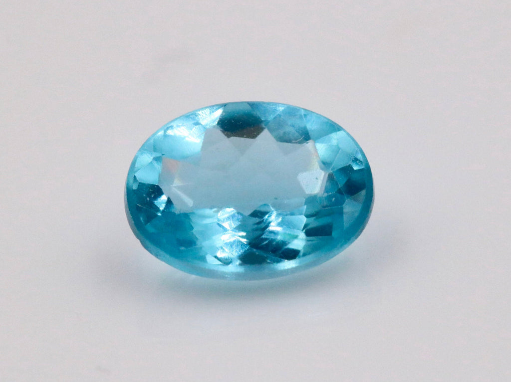 Natural Apatite Loose Gemstone Loose Faceted Oval Blue Apatite Loose Gemstone DIY Jewelry Supplies 9x7mm 1.72ct SKU 00111310-Apatite-Planet Gemstones