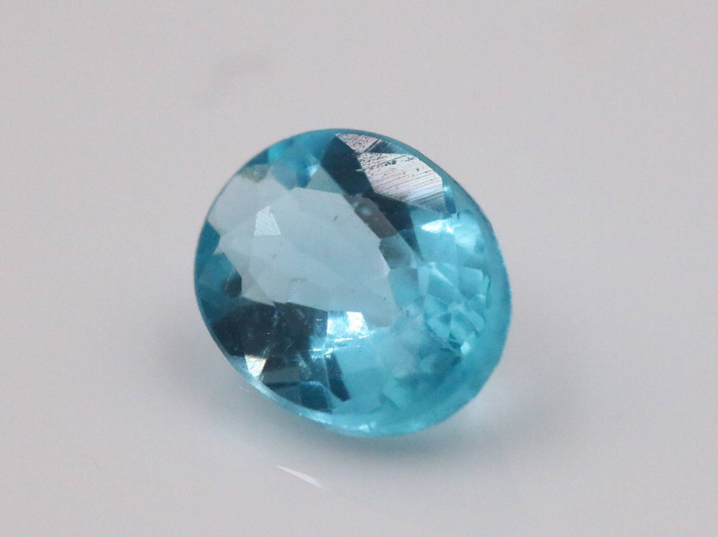 Natural Apatite Loose Gemstone Loose Faceted Oval Blue Apatite Loose Gemstone DIY Jewelry Supplies 9x7mm 1.72ct SKU 00111310-Apatite-Planet Gemstones