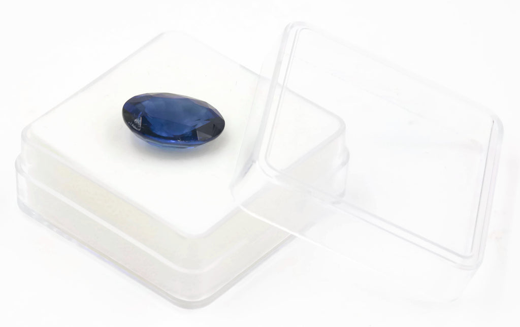 Blue Sapphire Gemstone Loose Stone Blue Sapphire Faceted Oval Sapphire Oval Gemstone DIY Supplies 14x11mm 8.23cts SKU 00108986-Sapphire-Planet Gemstones