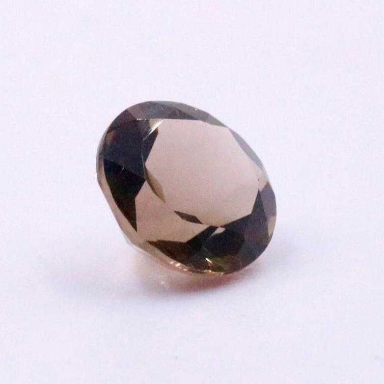 Natural Smoky Quartz Faceted Quartz Faceted Round Smoky Quartz Gemstone Loose Gemstone Gray Quartz Smoky Brown Quartz 13mm Round 7.5cts SKU 113056-smoky quartz-Planet Gemstones