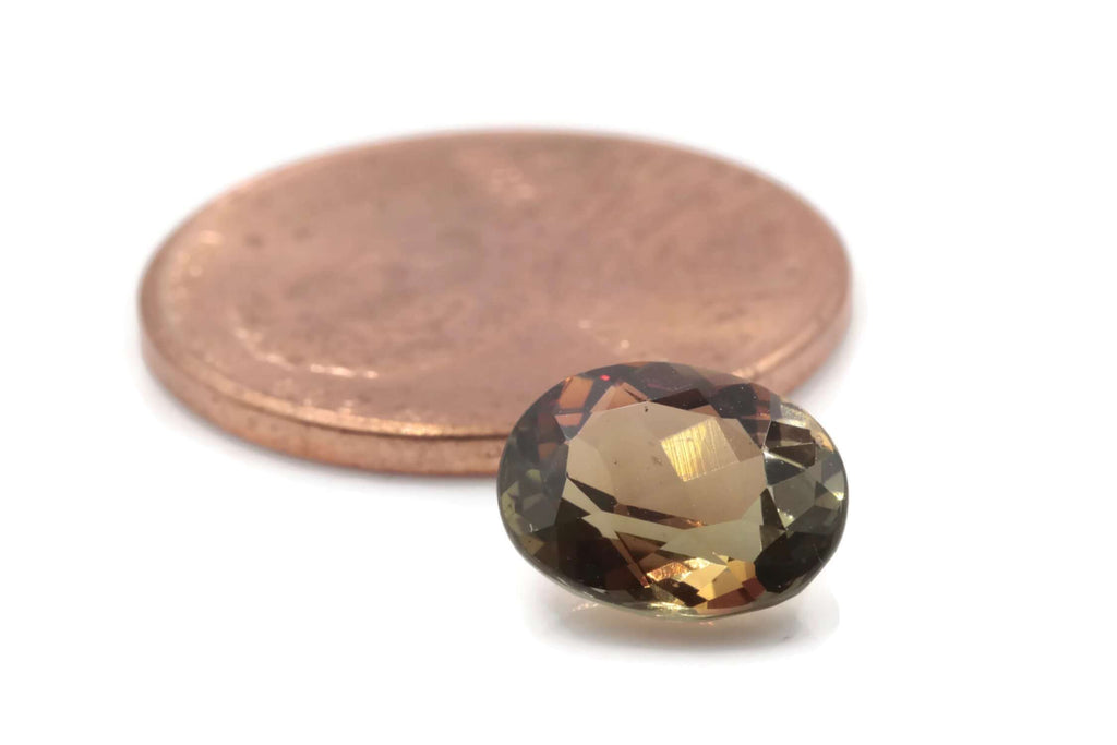 Natural Andalusite Andalusite Gemstone Genuine Andalusite Faceted Oval Andalusite DIY Andalusite faceted Oval 9x7mm 2.15ct SKU 00110466-Andalusite-Planet Gemstones