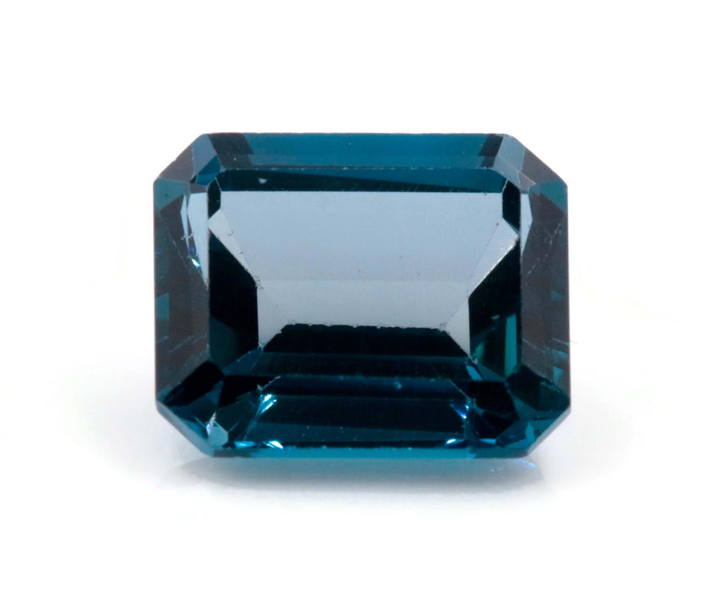 Natural Blue Topaz Gemstone Genuine Blue Topaz Faceted November Birthstone Blue Topaz London Blue Topaz Emerald 7x5mm 1.15cts SKU:114652-Blue Topaz-Planet Gemstones