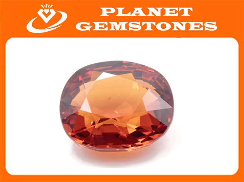 Spessartite | Natural Spessartite Garnet | Mandarin Spessartite Garnet | Orange Garnet |January Gemstone | SPESSARTINE GARNET 13x12mm 11 ct-Planet Gemstones