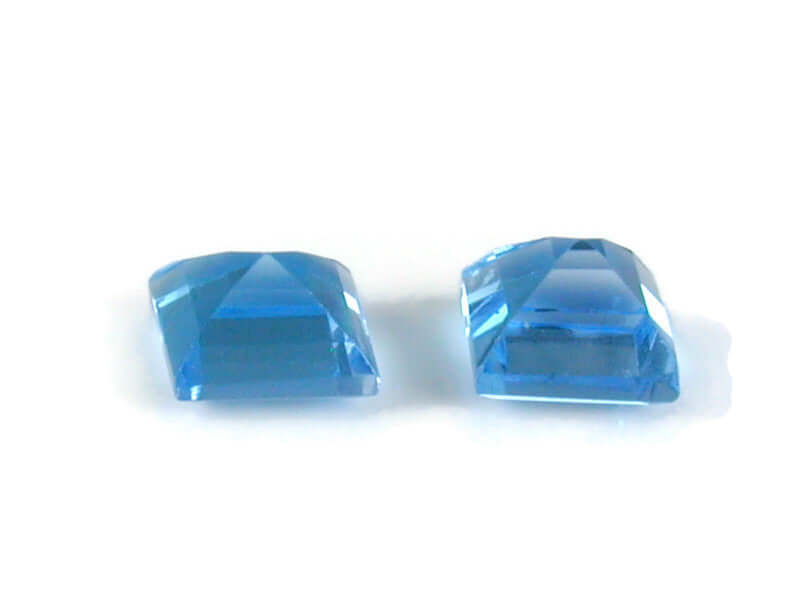 Natural Blue Topaz Gemstone Genuine Blue Topaz Faceted November Birthstone Blue Topaz Swiss Blue Topaz Square 5mm 1.48cts SKU:114626-Blue Topaz-Planet Gemstones