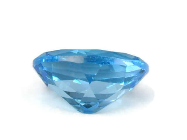 Natural Blue Topaz Gemstone Genuine Blue Topaz Faceted November Birthstone Blue Topaz Swiss Blue Topaz Oval 10x12mm 5.54cts SKU:114621-Blue Topaz-Planet Gemstones