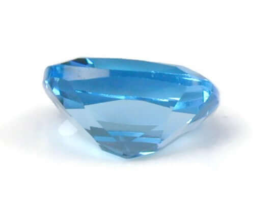 Natural Blue Topaz Gemstone Genuine Blue Topaz Faceted November Birthstone Blue Topaz Swiss Blue Topaz Cushion 10x8mm 3.50cts SKU:114620-Blue Topaz-Planet Gemstones