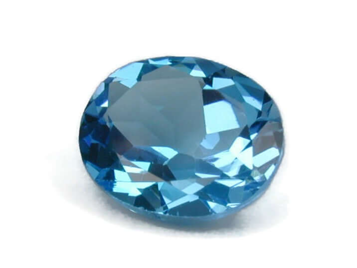 Natural Blue Topaz Gemstone Genuine Blue Topaz Faceted November Birthstone Blue Topaz Swiss Blue Topaz Oval 10x12mm 5.54cts SKU:114621-Blue Topaz-Planet Gemstones