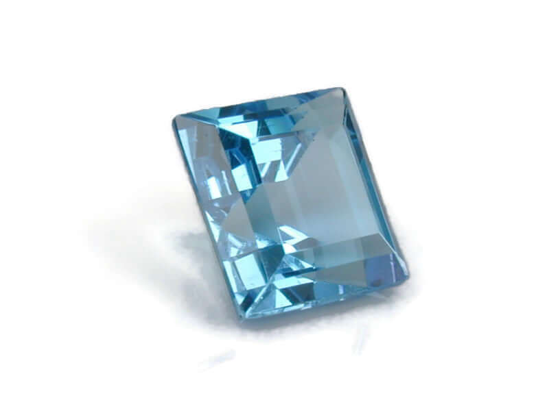 Natural Blue Topaz Gemstone Genuine Blue Topaz Faceted November Birthstone Blue Topaz Swiss Blue Topaz Square 9mm 4.50cts SKU:114628-Blue Topaz-Planet Gemstones