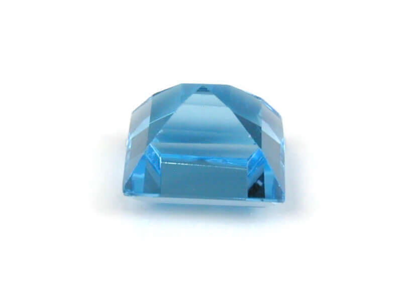 Natural Blue Topaz Gemstone Genuine Blue Topaz Faceted November Birthstone Blue Topaz Swiss Blue Topaz Square 9mm 4.50cts SKU:114628-Blue Topaz-Planet Gemstones