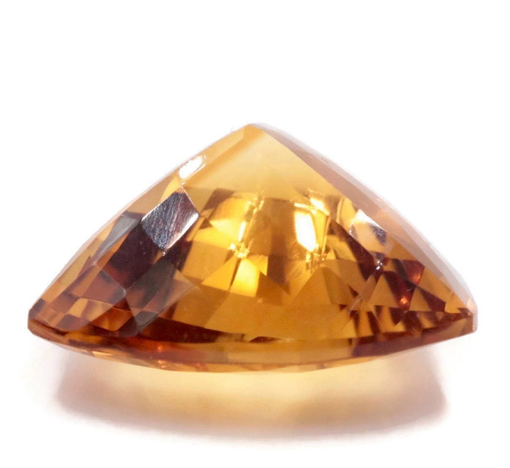 Natural Citrine Quartz Citrine Trillion faceted Citrine Loose Gemstone November Birthstone Citrine Quartz Golden Citrine 23mm 31.40ct-Planet Gemstones