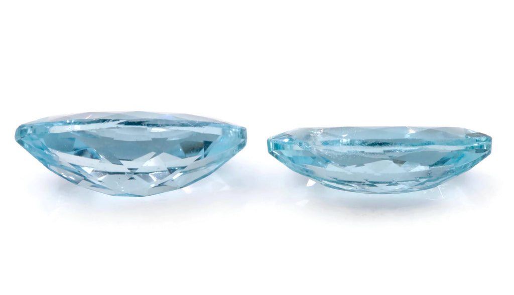 Aquamarine Pair Faceted Aquamarine Marquise Pair Loose Gemstone Blue Gemstone Aquamarine Pair Mq 12x6 SKU 105745-Aquamarine-Planet Gemstones