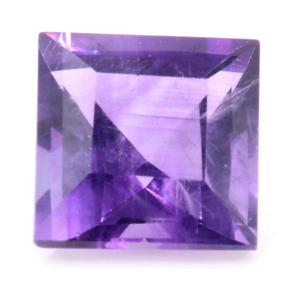 Natural amethyst gemstone faceted amethyst loose stone genuine amethyst stone amethyst loose stone february birthstone 0.98ct 6mm-Planet Gemstones