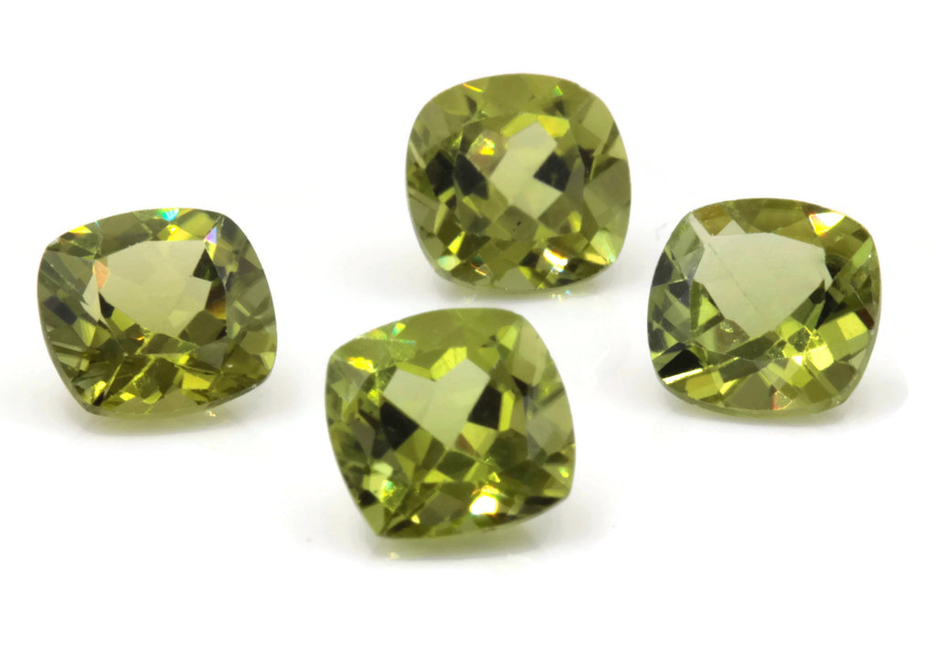 Peridot Natural Peridot Green Peridot Peridot Gemstone August Birthstone DIY Jewelry Supplies Peridot 1 Pc 1.40ct 7x7mm Gift for Her-Planet Gemstones