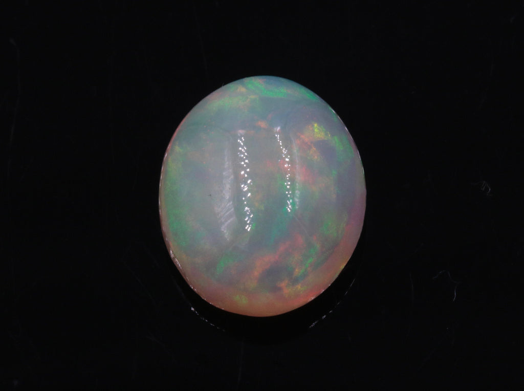 Natural Opal Ethiopian Opal Loose Ethiopian Opal Natural Welo Opal Rainbow Fire Opal Ethiopian Opal Cabochon 2.35ct 9x11mm-Planet Gemstones