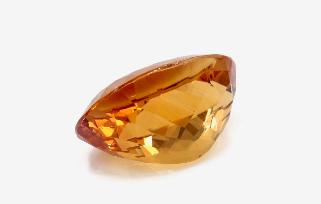 Natural Citrine Quartz Citrine Oval shape faceted Citrine Loose Gemstone November Birthstone Golden Citrine Quartz 28x18mm 38.9ct-Planet Gemstones